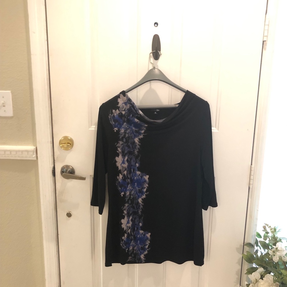 East 5th 3/4 sleeve cowl neck dressy tunic size XL